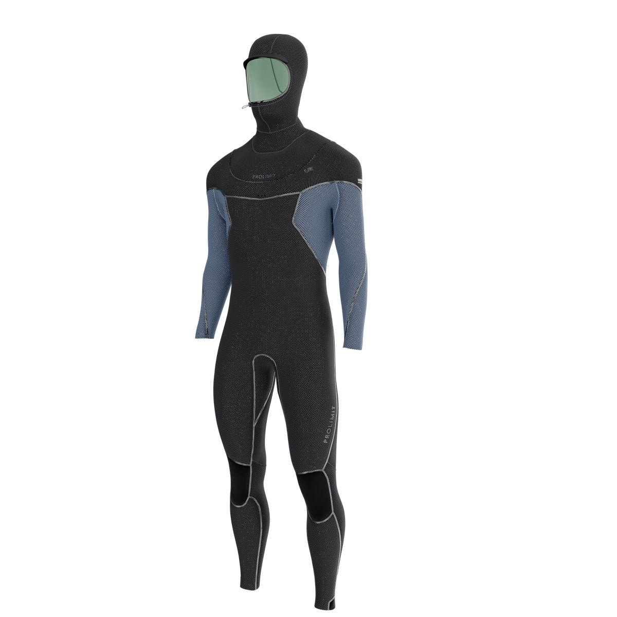 Vapor Steamer C-Zip Hooded - Black/Blue